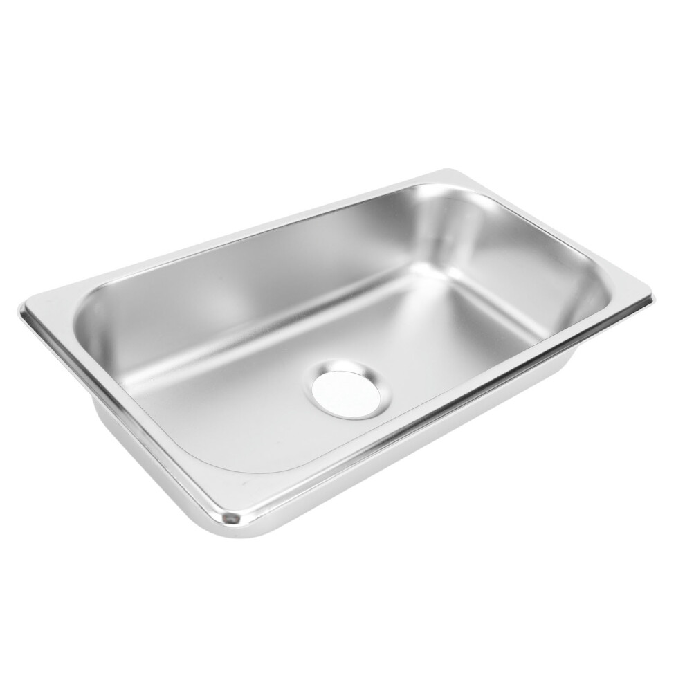 Rv Stainless Steel Sink 12.8X6.93x2.56in Embedded Basin With 40Mm Drain Outlet 5021366199745