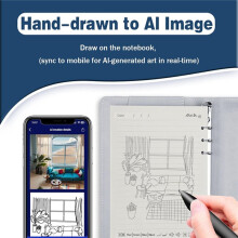 Cuaderno de Bocetos Digital Syncify A5, Papel Borrable, Recarga + 5 Recargas, Syncify Digital Sketchbook Pro V2, LáPiz Inteligente Sync A