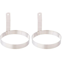 2 Pack Round Egg Ring for Cooking 6-Inch