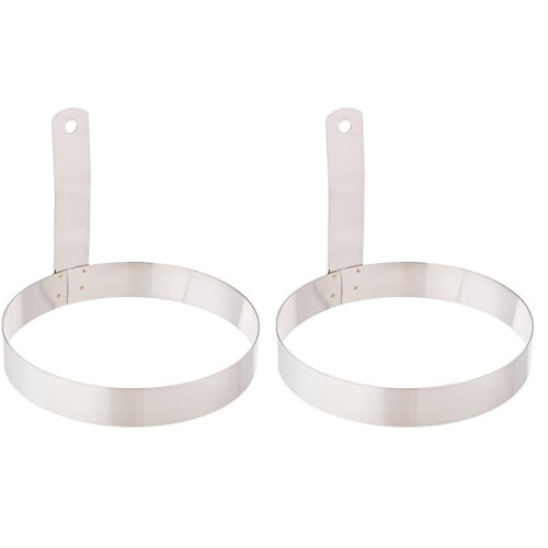 2 Pack Round Egg Ring for Cooking 6-Inch