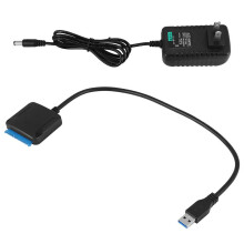 USB to Sata Data Cable, 2.5/3.5 Inch USB3.0 Easy Drive Cable Sata Hard Disk Adapter Cable(US Plug)