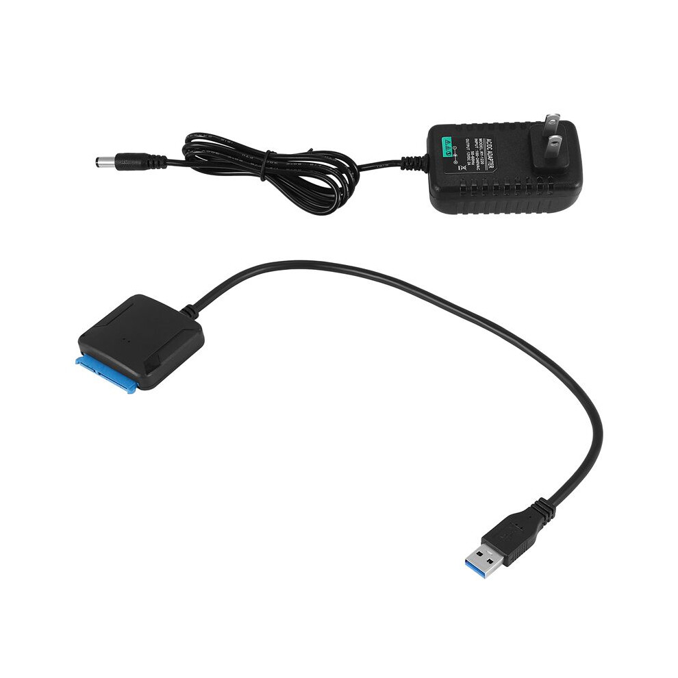 Usb To Sata Data Cable, 2.5/3.5 Inch Usb3.0 Easy Drive Cable Sata Hard Disk Adapter Cable(Us Plug) 4854110120594