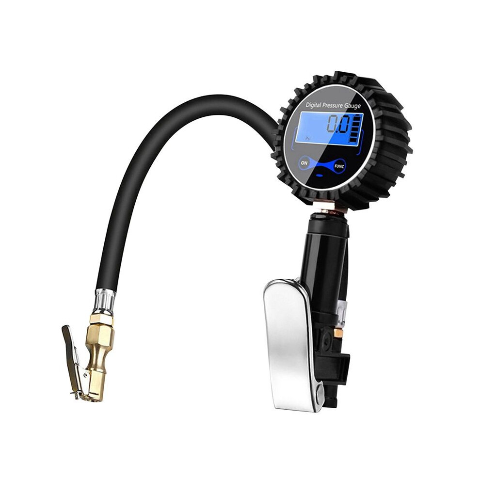 250Psi Lcd Display Tire Pressure Counter Digital Backlight Vehicle Tester Inflation Monitoring Pressure Gauge 4712280662569