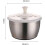 Salad Spinner Stainless Steel Kitchen Tool for Efficient Drying in Restaurants 4