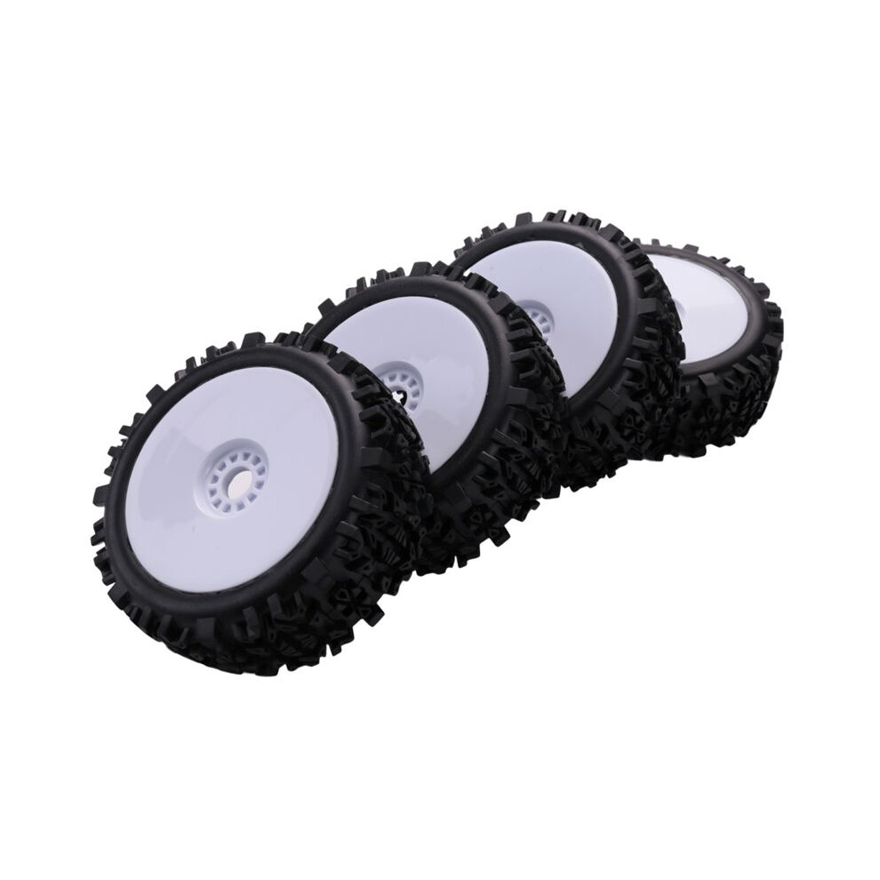4 X 17Mm Hub Wheel Rim & Deep Tooth Tire For 1/8 Off-Road Rc Car Buggy Redcat Team Losi Vrx Hpi Kyosho Hsp Hobao Carson 4713153525707
