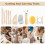 43PCS Pottery Tools Pottery Tools for Sculpting Polymer Clay Tools Kit for DIY Handcraft Modeling Clay Carving Tools Set 3