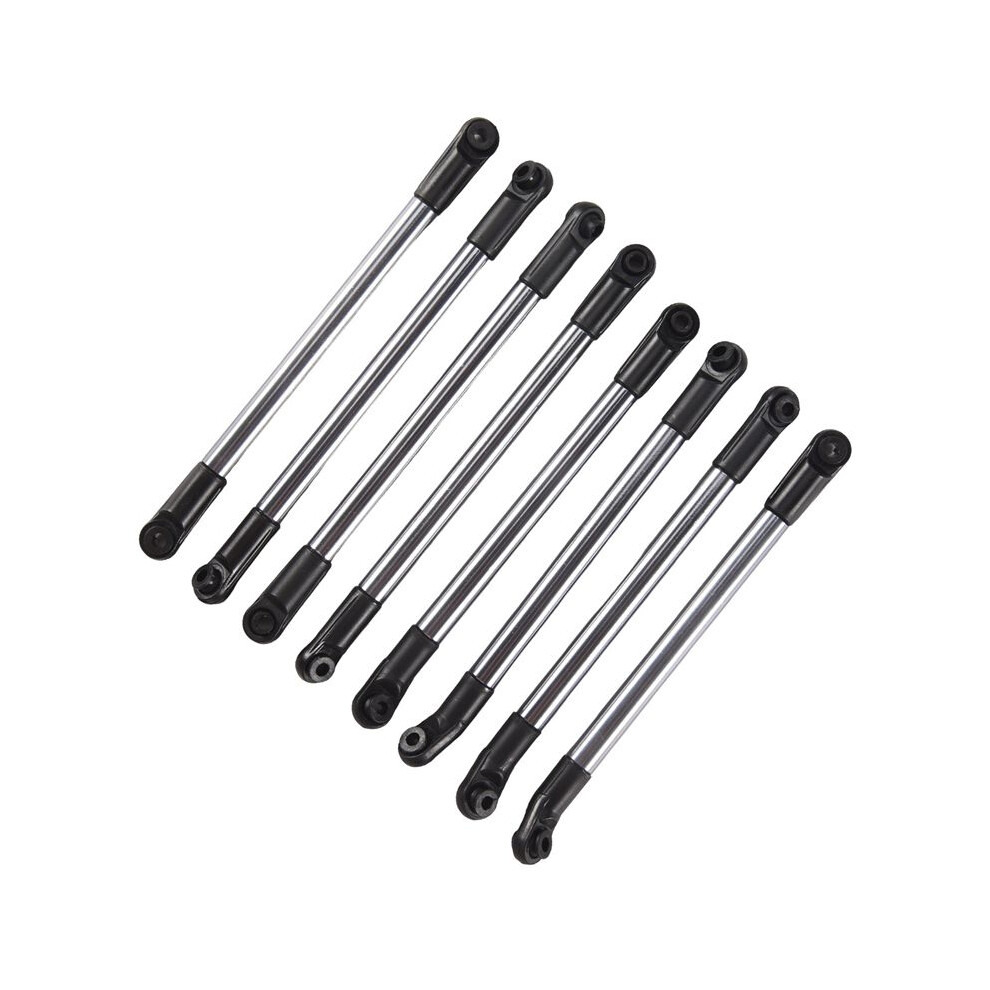 8Pcs Metal Link Rod Pull Rod Wheelbase For 1/10 Rc Crawler Car Axial Scx10 90027 Rc4wd D90 D110 Cc01 Tf2 Mst 6133165967315