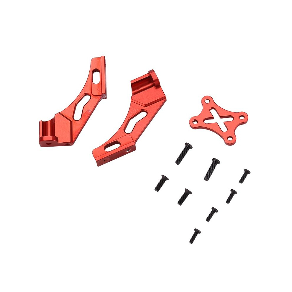 144001-1258 Metal Tail Fixed Parts Tail Wing Firmware Fittings Set For Wltoys 144001 1/14 4Wd Rc Car Parts, Red 4712842579854