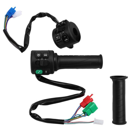 2X T08 Hall Type 48v 60v 72v with Three Speed Parking Reverse Comb Function Twist Throttle 2