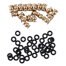 20 PeçAs Brass Shock Joint Balls Pivot Balls com O-Rings para 1/24 RC Crawler Car Axial SCX24 Upgrade Parts