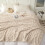 Fluffy Lamb Blanket 150x200 cm Soft Warm Beige 2