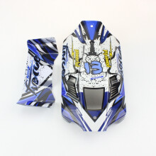 RC Auto Karosserie HüLle Auto Abdeckung Heck FlüGel für 124017 124019 1/12 RC Auto Upgrade Teile Ersatz Teile ZubehöR