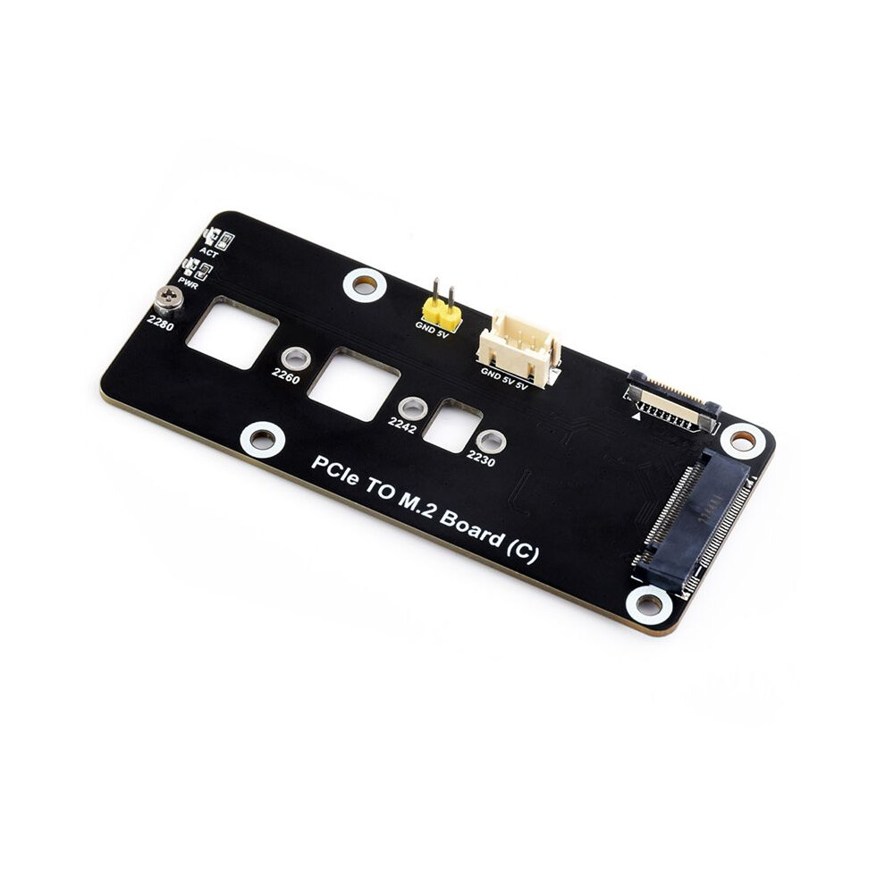 For Rpi 5 Pcie To M.2 Adapter Board For Raspberry Pi 5 Pcie To M.2 Nvme 2230/2242/2260/2280 Ssd Expansion Board Saudism