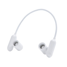 Portable Neck Fan Quiet Wearable USB Rechargeable Hands Cooling for Travel Outdoor White