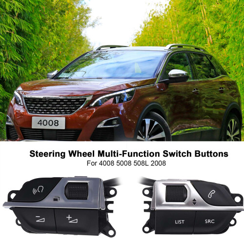 Car Steering Wheel Multi-Function  Buttons for  4008 5008 508L 2008 1