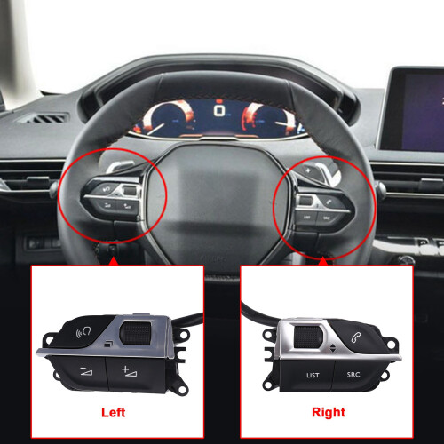 Car Steering Wheel Multi-Function  Buttons for  4008 5008 508L 2008 2