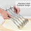 Stainless Steel Retractable Pizza Cutter Kitchen Baking Accessory for Cake Dough 5