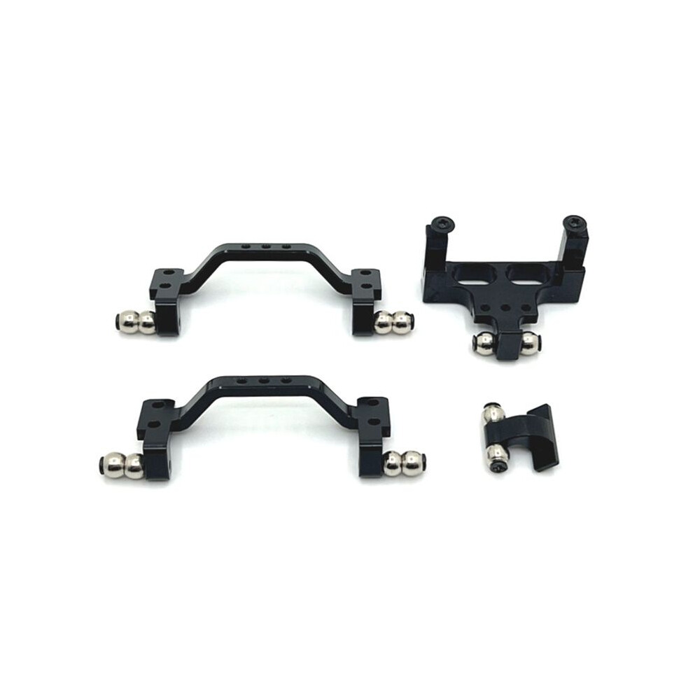 Rc Car Upgrade Front & Rear Rod Seat Servo Fixed Seat Kit For Wpl 1/16 C64 Rc Car Upgrade Parts Black 6131407723996