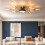 Living And Home Dimmable LED Ceiling Light Fixture with Remote Control 1