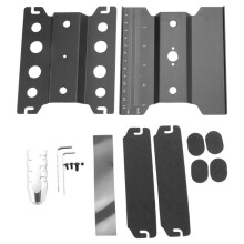 Metall RC Auto Arbeitsplatz Arbeiten Stand Reparatur 360 Grad Drehung für 1/8 1/10 1/12 1/16 Modelle, Schwarz