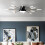 Living And Home Dimmable LED Ceiling Light Fixture with Remote Control 2