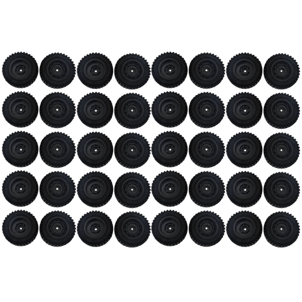 40Pcs Rubber Wheel Tire Tyre Set For Mn86 1/12 Rc Car Diy Upgrade Spare Parts Accessories Black 6133591991182