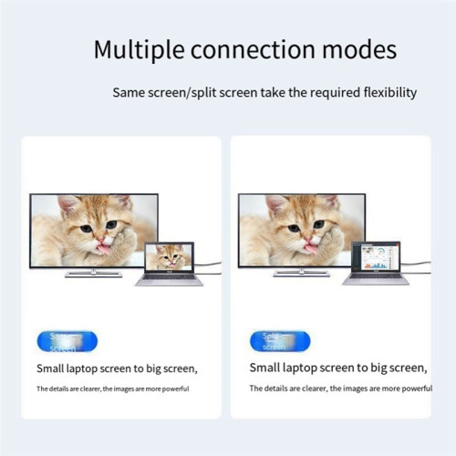 Type-C to HDMI-Compatible USB3.1 4K HDTV Cable for Android Phone to Connect TV Same Screen Device Cable 2M 2