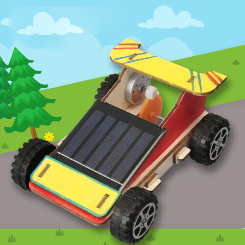 Kids Science Toy Assemble Solar-Powered Car Models Kits Science Experiment Kits 1