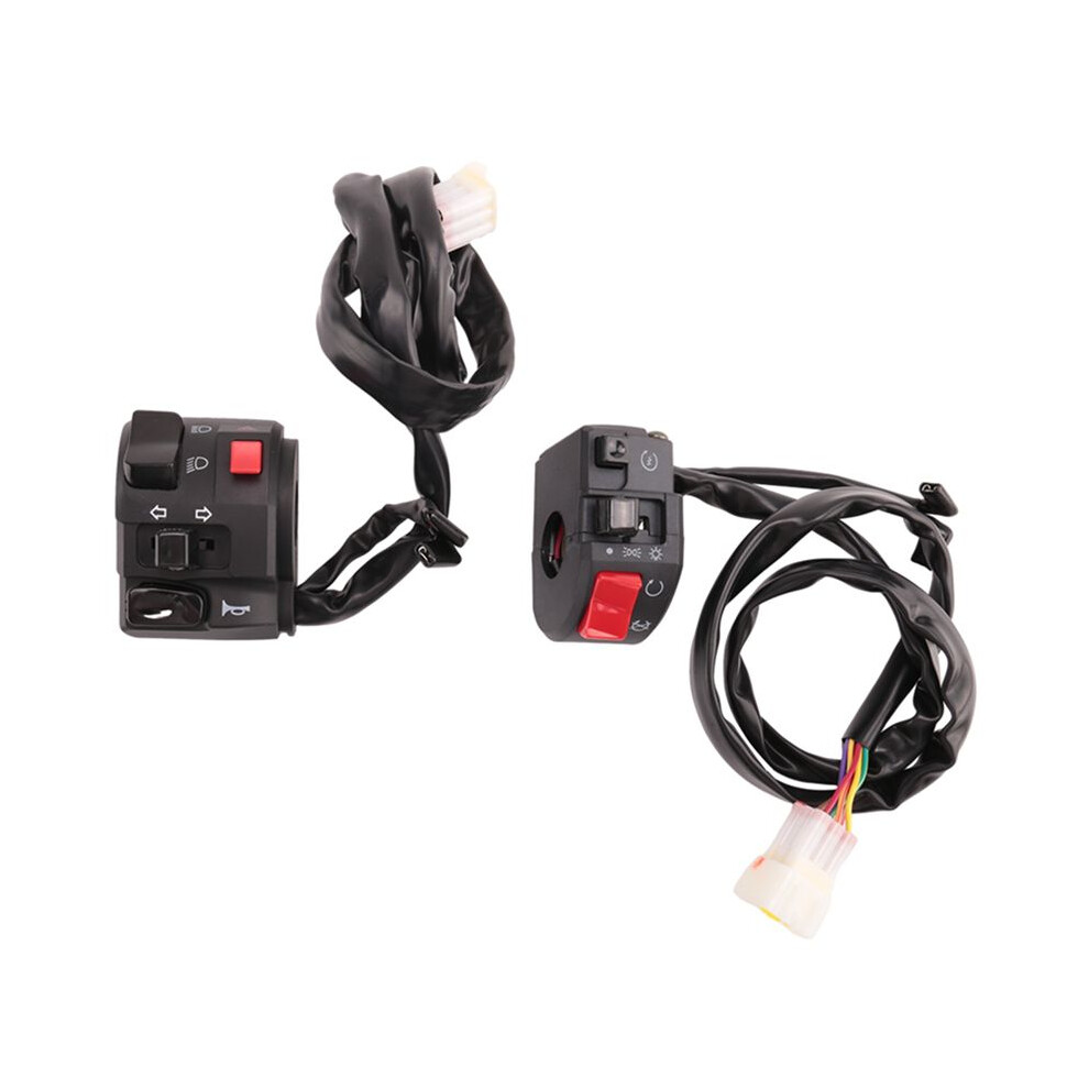 7/8 Inch 22Mm Atv Motorcycle Handlebar Control Switches Left Right For Horn Button Turn Signal Fog Warning Light 4712919950302