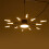 Living And Home Dimmable LED Ceiling Light Fixture with Remote Control 4