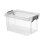 Clear Storage Container Stackable Plastic Storage-1 medium size 1