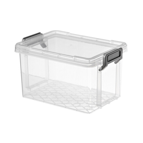Clear Storage Container Stackable Plastic Storage-1 medium size