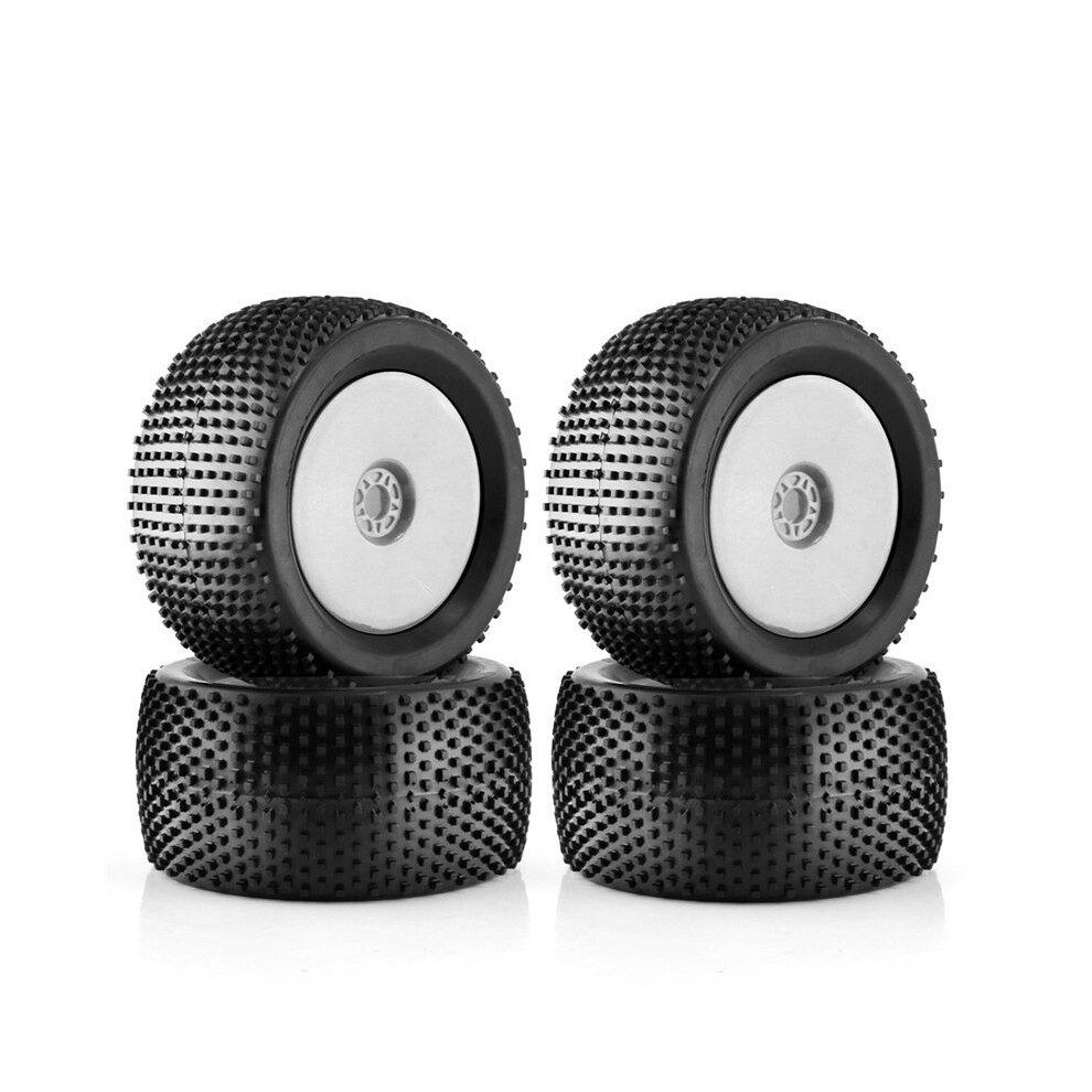 4Pcs 140Mm 1/8 Rc Racing Car Off-Road Buggy Tire 17Mm Wheel Hex For Arrma Traxxas Redcat Team Losi Kyosho Hpi Hsp, White 4711651068610