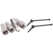 2 Set RC Car Part: 1 Set Differential Cups Car Accessories & 1 Set CVD Steel Universal Drive Shaft