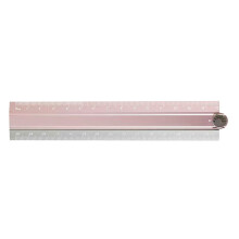 Multipurpose Folding Aluminum Alloy Drawing Ruler for-Pink ash