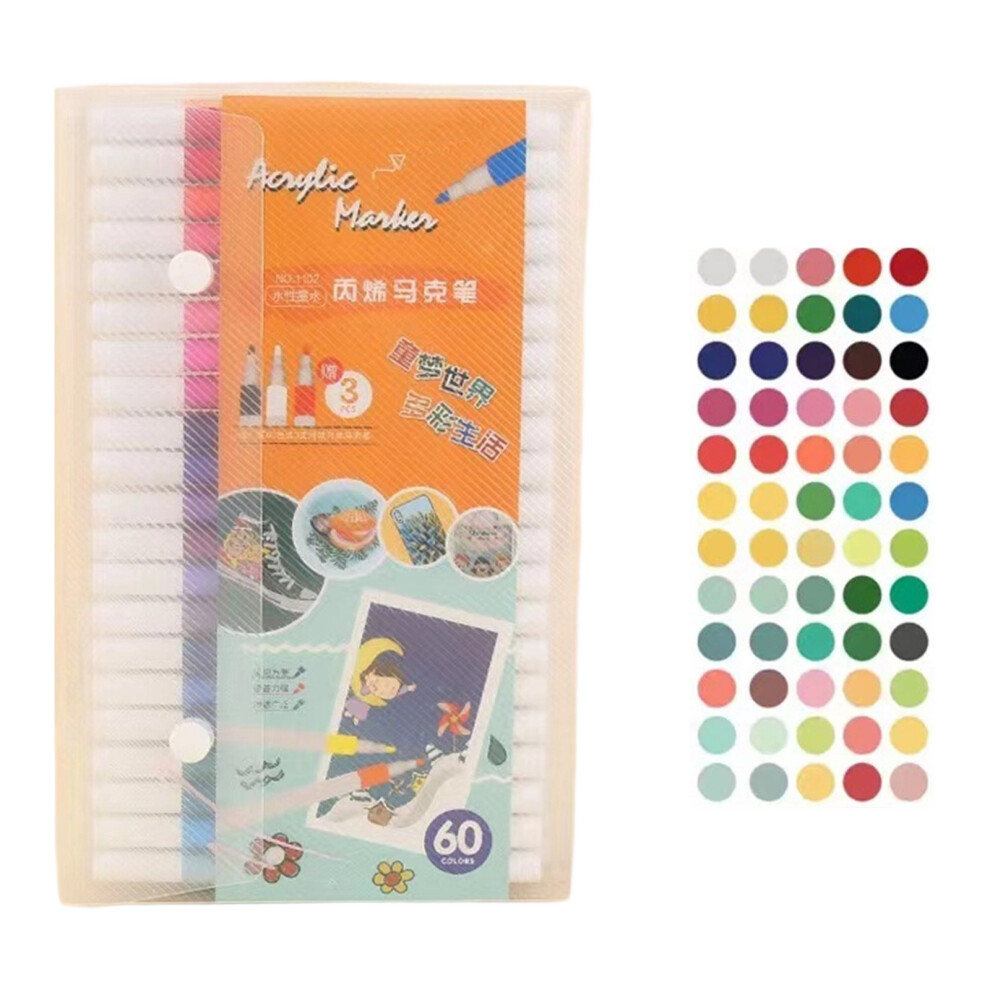 36/48/60 Colors Acrylic Pen Graffiti Marker-60 Colors/Box 7696001232880