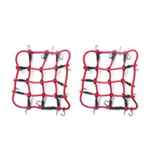 2X RC Car Parts Accessories Elastic Luggage Net for 1/12 MN D90 D99 MN99S,Red