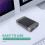 5.25 Inch USB 2.0 SATA External Optical Drive Case Enclosure Box Adapter for Windows XP for Mac PC EU Plug 6