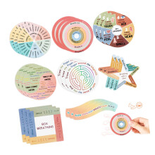 8/9 Pcs Anxiety Sensory Sticker Textured Calm Sticker for-1 1