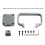 For Bambu A1 Mini All Metal Handle CNC AL6061 Material Kit Easy to Hold for Bambu Lab A1 MINI 3D Printer 3