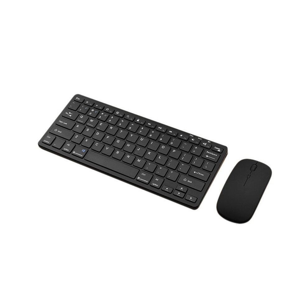 Wireless Bluetooth Keyboard Mouse Three Mode Keyboard Rechargeable Keyboard Mouse Support Tablet Laptop Computer Black 4711011372487