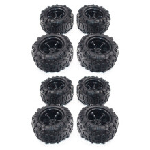 8PCS PX 9300-21 Rubber Tire RC Racing Car Tires 9300&9302 1/18 Scale Road Wheel Rim Fit for RC Car