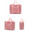 Multiple Compartment Bag With Thick Handles Portable-Pink m 2
