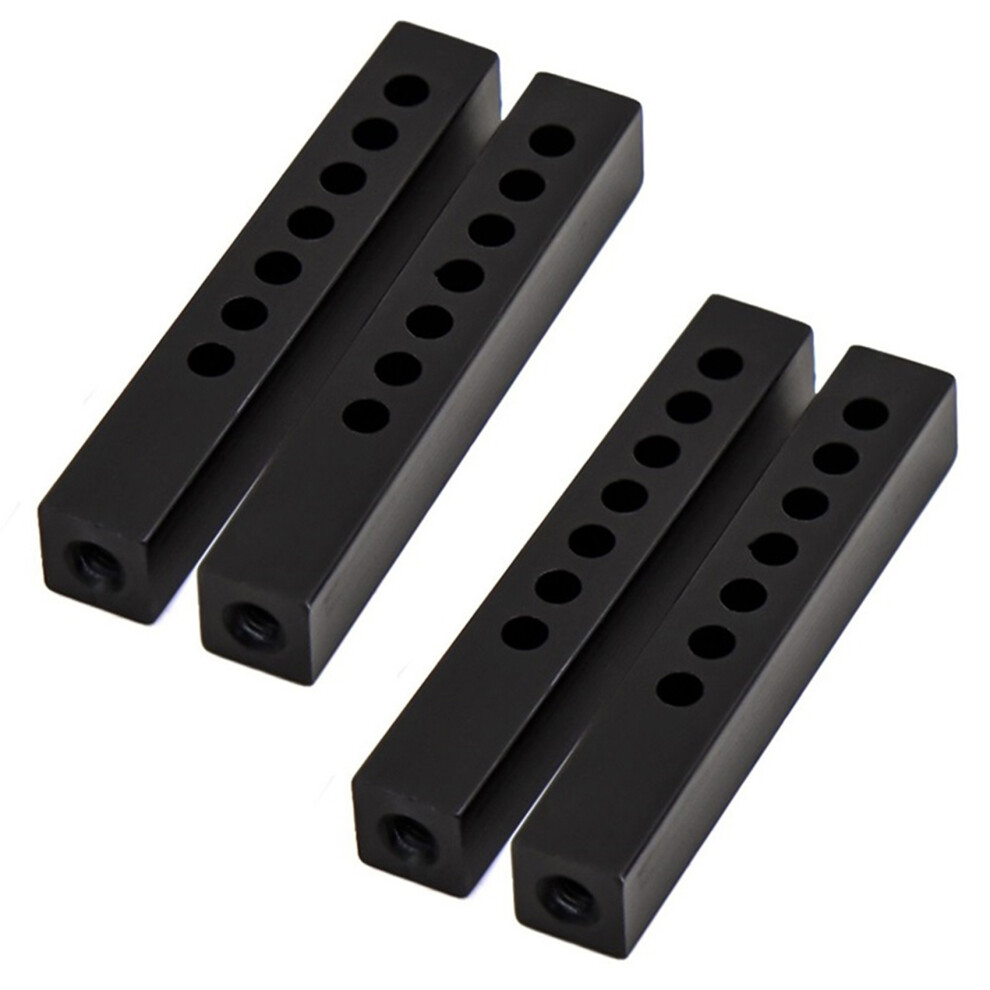 4Pcs Metal Bumper Mount Holder Post For 1/10 Rc Crawler Car Axial Scx10 90046 Scx10 Iii Axi03007 Traxxas Trx4 Trx6 Black 4712926259023