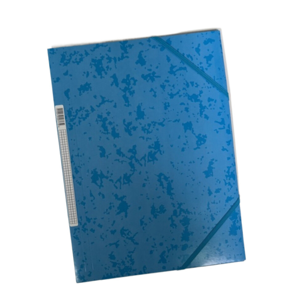 Blue A4 Document Organiser File Folders With Elastic Closure
