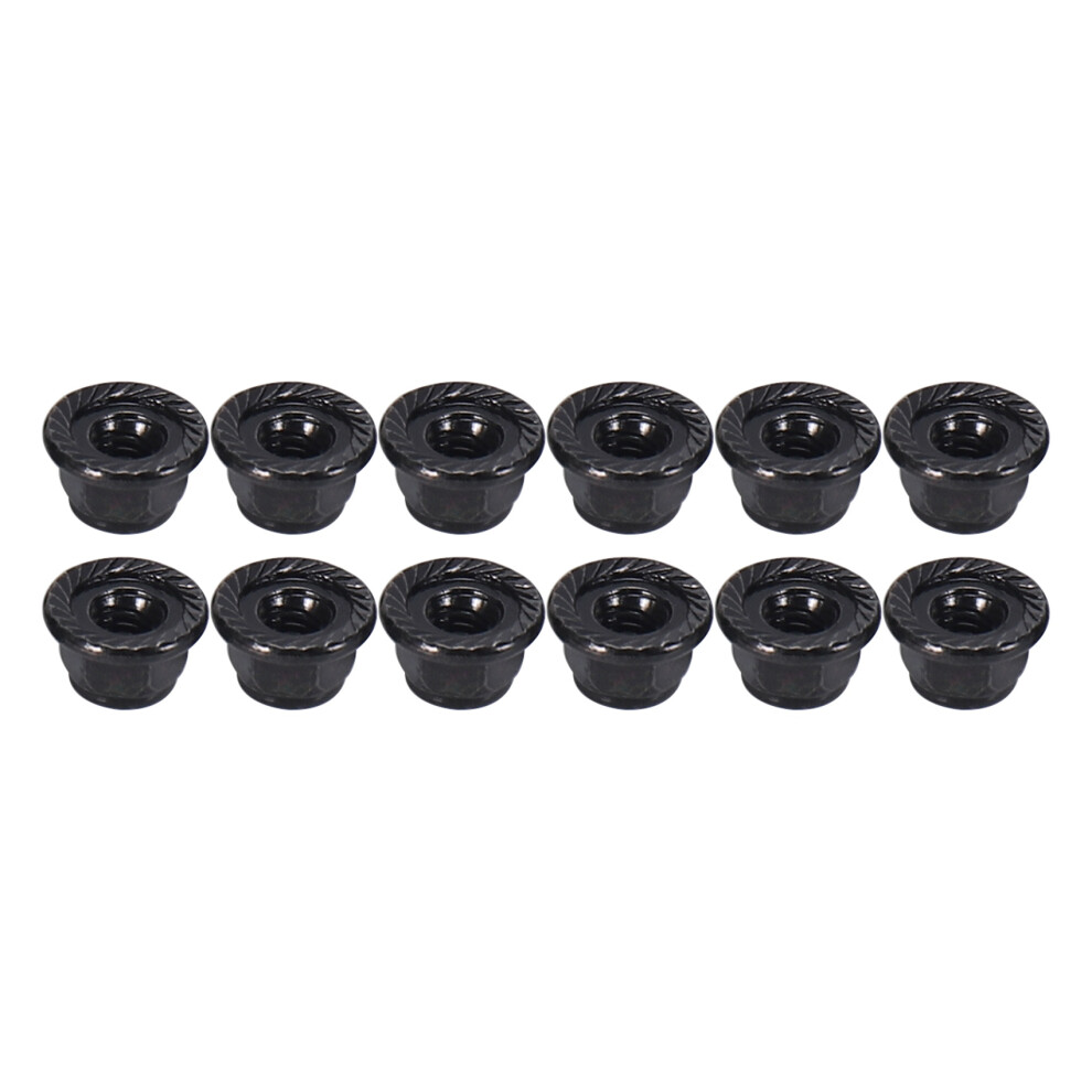 12Pcs Metal 4Mm M4 Wheel Lock Nuts For 1/10 Rc Crawler Car Traxxas Trx4 Trx6 Axial Scx10 90046 Axi03007 Redcat, Black 6131407739409