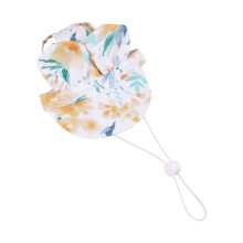 Aanpassing Zomer Pet Hat Beschermende-Groene bloemen M