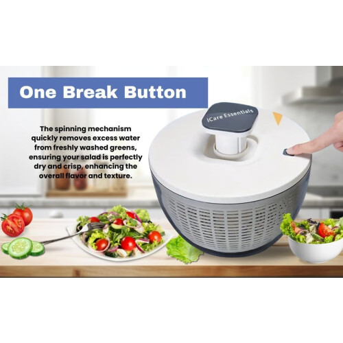 Premium Vegetable Salad Spinner for Cleaning and Drying Large Size 1