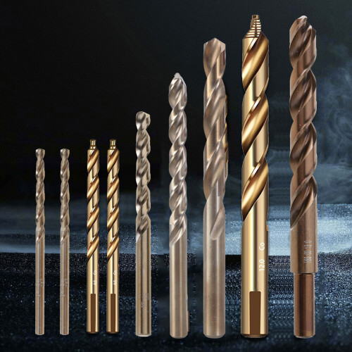 Round Shank Reduced Twist Drill Bits Cobalt HSS-6mm 2