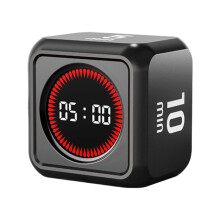 Zwaartekracht Inductie LED-display Digitale timer-Zwart